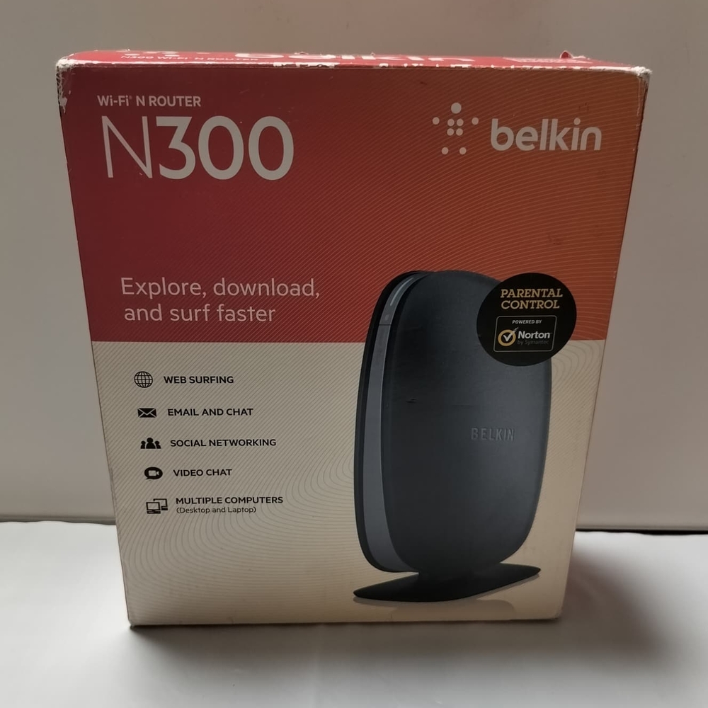 Belkin N300 Black Wi-Fi Router